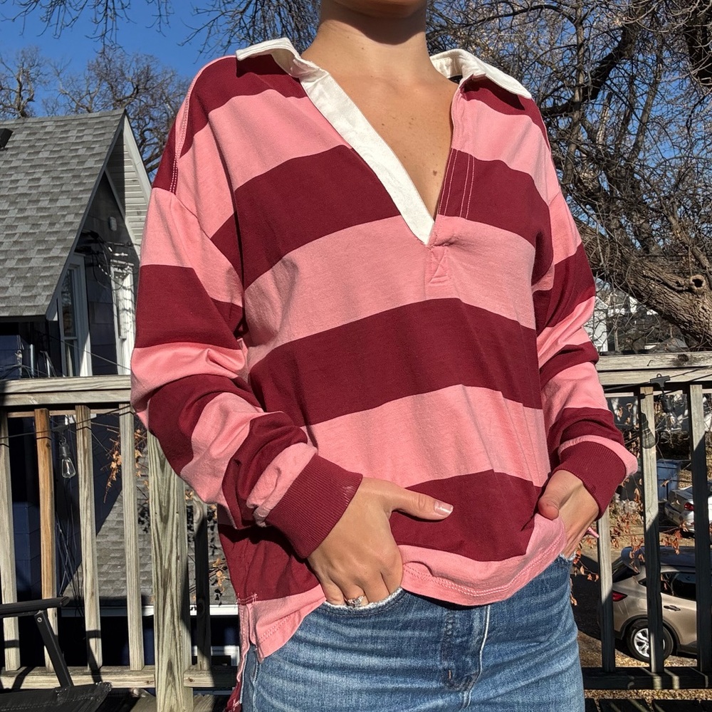Pilcro Colorful Striped Top